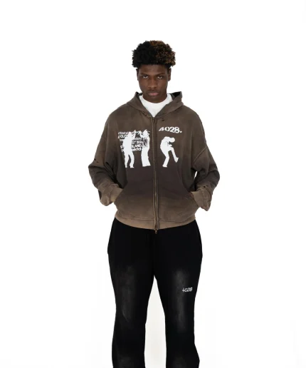 4028 Rockstar Brown Hoodie
